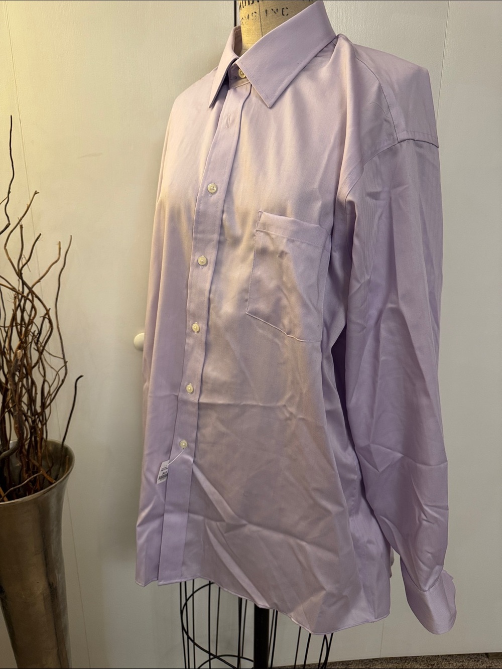 Joseph Abboud Light Lavender Men's Dress Shirt - Button Front